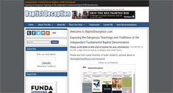 Desktop Screenshot of baptistdeception.com
